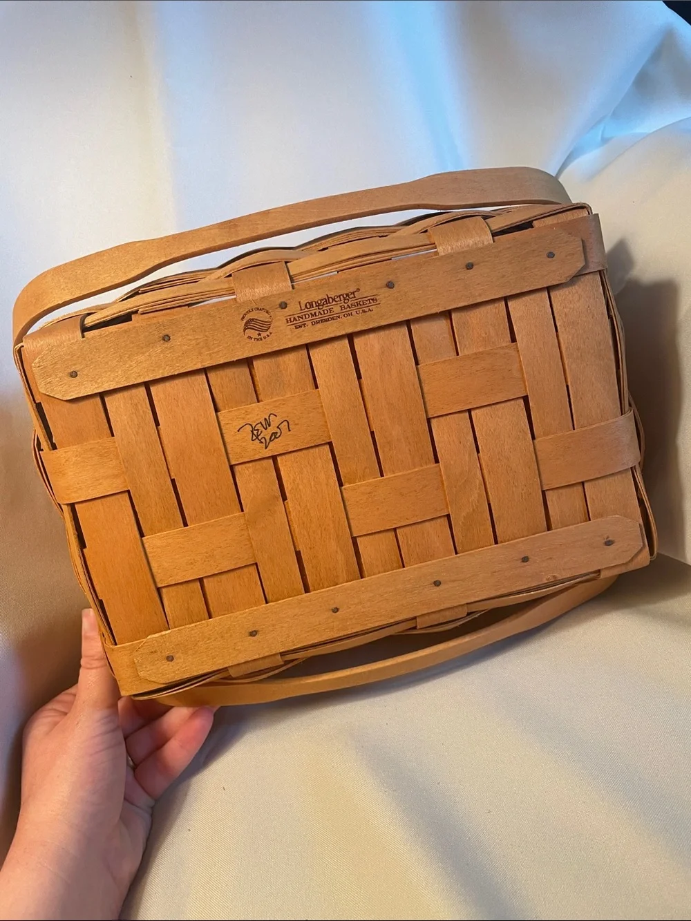 Longaberger cheerleading lunchbox basket
